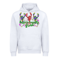 White happy crawdy gras Urban Hoodie - RacoonDesign