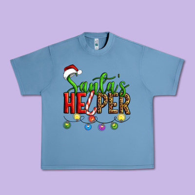 Santa's Helper Christmas Urban Heavy Tee Designed By Artiststas