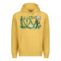 Antique Gold st.patricks love nurse Premium Hoodie - RacoonDesign