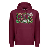Burgundy st.patricks love nurse Premium Hoodie - RacoonDesign