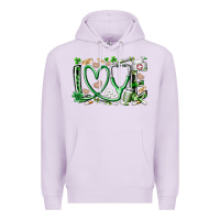 Lilac st.patricks love nurse Premium Hoodie - RacoonDesign
