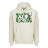 Oatmeal Heather st.patricks love nurse Premium Hoodie - RacoonDesign