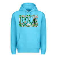 Ocean Blue st.patricks love nurse Premium Hoodie - RacoonDesign