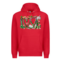 Red st.patricks love nurse Premium Hoodie - RacoonDesign