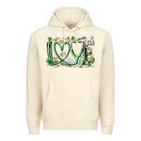 Sandshell st.patricks love nurse Premium Hoodie - RacoonDesign