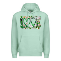 Seafoam st.patricks love nurse Premium Hoodie - RacoonDesign