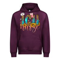 Mauve Wine icu nurse Urban Hoodie - FaDigitalArtStudio