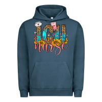 Pigment Midnight Navy icu nurse Urban Hoodie - FaDigitalArtStudio