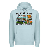 Blue Mist Get Out Of My Way It's Pumpkin Spice Season Premium Hoodie - CowhideDigitalArt
