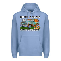 Colony Blue Get Out Of My Way It's Pumpkin Spice Season Premium Hoodie - CowhideDigitalArt