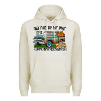 Oatmeal Heather Get Out Of My Way It's Pumpkin Spice Season Premium Hoodie - CowhideDigitalArt