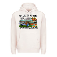 Pale Pink Get Out Of My Way It's Pumpkin Spice Season Premium Hoodie - CowhideDigitalArt