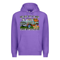 Purple Get Out Of My Way It's Pumpkin Spice Season Premium Hoodie - CowhideDigitalArt