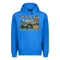 True Royal Get Out Of My Way It's Pumpkin Spice Season Premium Hoodie - CowhideDigitalArt