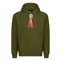 Army Green windmill fa element Premium Hoodie - FaDigitalArtStudio