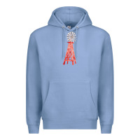 Colony Blue windmill fa element Premium Hoodie - FaDigitalArtStudio