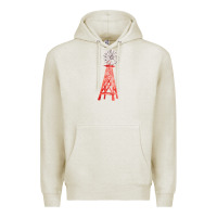 Oatmeal Heather windmill fa element Premium Hoodie - FaDigitalArtStudio