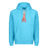 Ocean Blue windmill fa element Premium Hoodie - FaDigitalArtStudio
