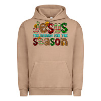 Pigment Burro jesus the reason for the season Urban Hoodie - FaDigitalArtStudio