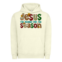 Pigment Pistachio jesus the reason for the season Urban Hoodie - FaDigitalArtStudio