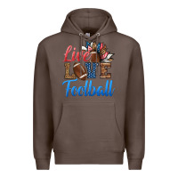 Coffee live love american football Premium Hoodie - HRA Design Shop
