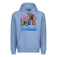 Colony Blue live love american football Premium Hoodie - HRA Design Shop
