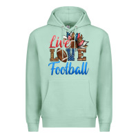 Seafoam live love american football Premium Hoodie - HRA Design Shop