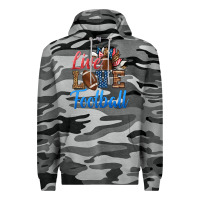 Slate Camo live love american football Premium Hoodie - HRA Design Shop