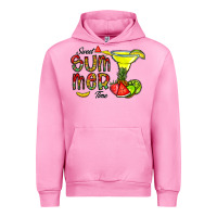 Fuchsia Pink sweet summer time Urban Hoodie - CowhideDigitalArt