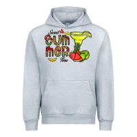 Heather Grey sweet summer time Urban Hoodie - CowhideDigitalArt
