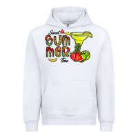 White sweet summer time Urban Hoodie - CowhideDigitalArt