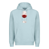Blue Mist wine glass fa element Premium Hoodie - FaDigitalArtStudio