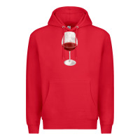 Red wine glass fa element Premium Hoodie - FaDigitalArtStudio