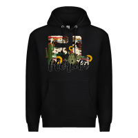 Black florida state cowhide serape cactus Premium Hoodie - RanaPortraitStore
