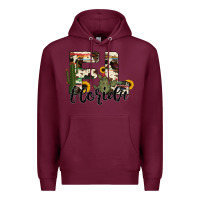 Burgundy florida state cowhide serape cactus Premium Hoodie - RanaPortraitStore