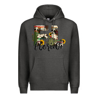 Charcoal Heather florida state cowhide serape cactus Premium Hoodie - RanaPortraitStore