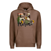 Chestnut florida state cowhide serape cactus Premium Hoodie - RanaPortraitStore