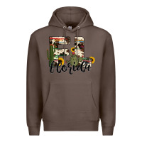 Coffee florida state cowhide serape cactus Premium Hoodie - RanaPortraitStore