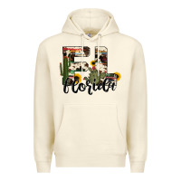 Sandshell florida state cowhide serape cactus Premium Hoodie - RanaPortraitStore