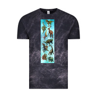 Cloud Black dinosaurs pen wrap Vintage Tee - Artiststas