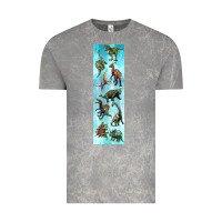 Cloud Rock dinosaurs pen wrap Vintage Tee - Artiststas