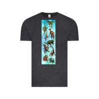 Vintage Black dinosaurs pen wrap Vintage Tee - Artiststas
