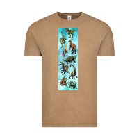Vintage Coffee dinosaurs pen wrap Vintage Tee - Artiststas
