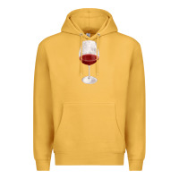 Mustard wine glass fa element Premium Hoodie - FaDigitalArtStudio