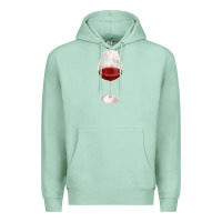 Seafoam wine glass fa element Premium Hoodie - FaDigitalArtStudio