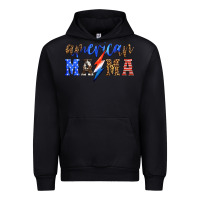 Black american mama thunderbolt Urban Hoodie - HRA Design Shop