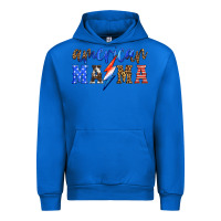 Cobalt american mama thunderbolt Urban Hoodie - HRA Design Shop