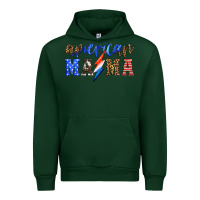 Forest Green american mama thunderbolt Urban Hoodie - HRA Design Shop