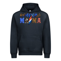 Navy american mama thunderbolt Urban Hoodie - HRA Design Shop