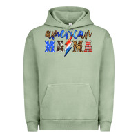 Pigment Oil Green american mama thunderbolt Urban Hoodie - HRA Design Shop